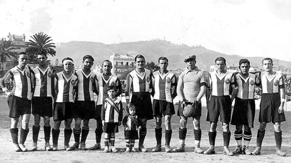 El primer Espanyol, en la jornada inaugural de la Liga en 1929.