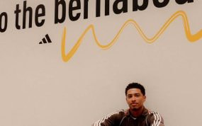 Bellingham, en un acto con Adidas.