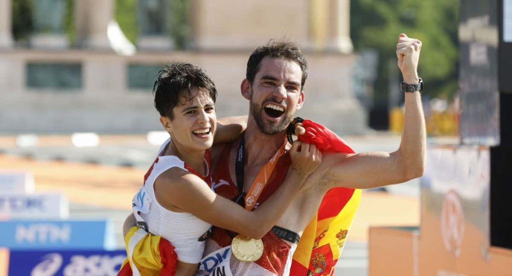 Los campeones del mundo de marcha María Pérez y Álvaro Martín son dos de los firmantes de la carta.