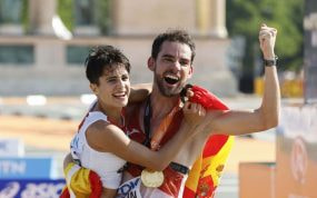 Los campeones del mundo de marcha María Pérez y Álvaro Martín son dos de los firmantes de la carta.