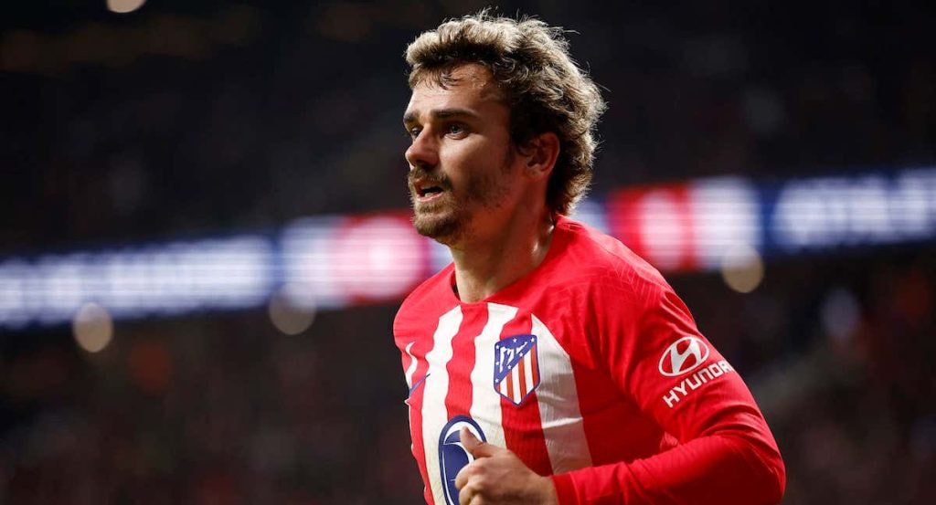 Antoine Griezmann durante un partido con el Atlético de Madrid.