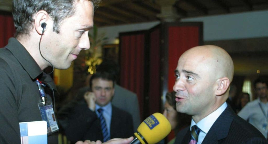 Antonio Lobato, máximo exponente de la Fórmula 1, en una entrevista.