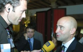 Antonio Lobato, máximo exponente de la Fórmula 1, en una entrevista.