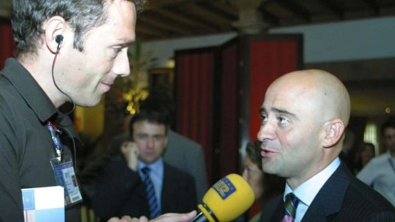 Antonio Lobato, máximo exponente de la Fórmula 1, en una entrevista.