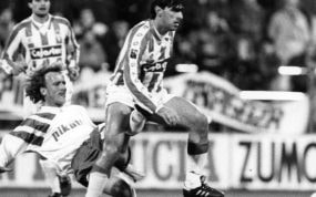 Andreas Brehme, en su etapa en el Real Zaragoza.