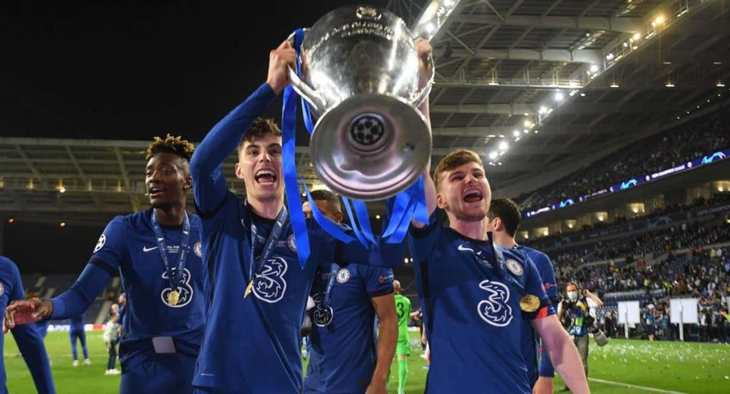 El Chelsea celebra la Champions ganada en 2021.