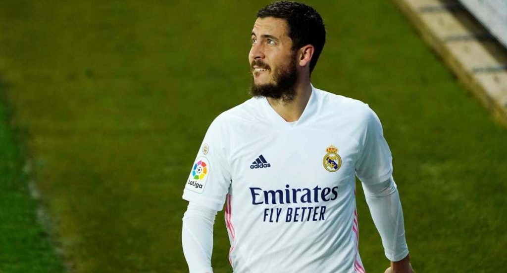Eden Hazard, durante un partido con el Real Madrid.