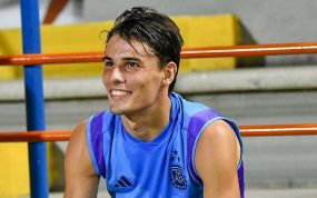 Fede Redondo, en un entrenamiento reciente con Argentina Sub-23.