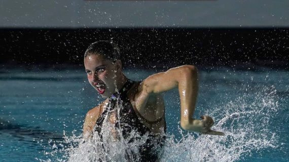 Iris Tió durante una competición.
