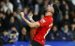 Morlanes celebra la clasificación para la final de Copa.