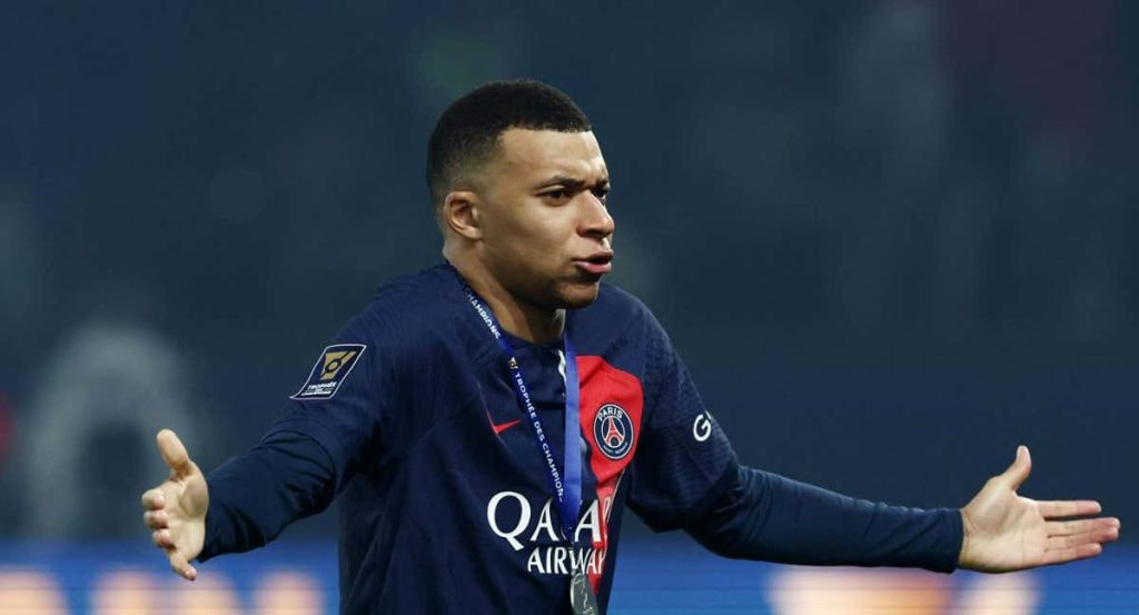 Mbappé, con el PSG.