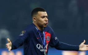 Mbappé, con el PSG.