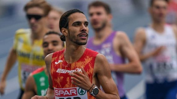 Mo Katir, en una competición de 2023