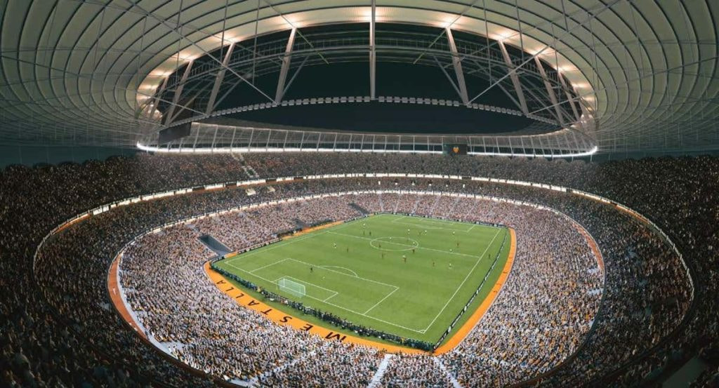 Imagen del Nuevo Mestalla virtual.