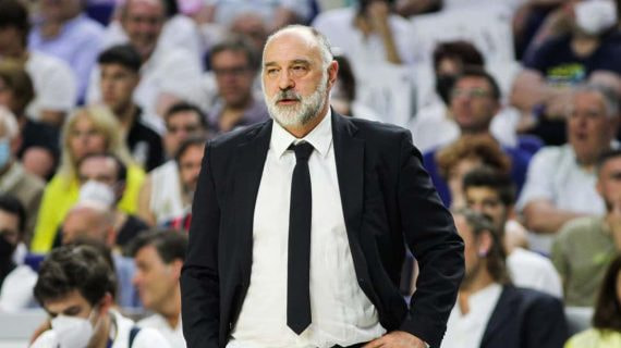 Pablo Laso en uno de sus últimos partidos con el Real Madrid.