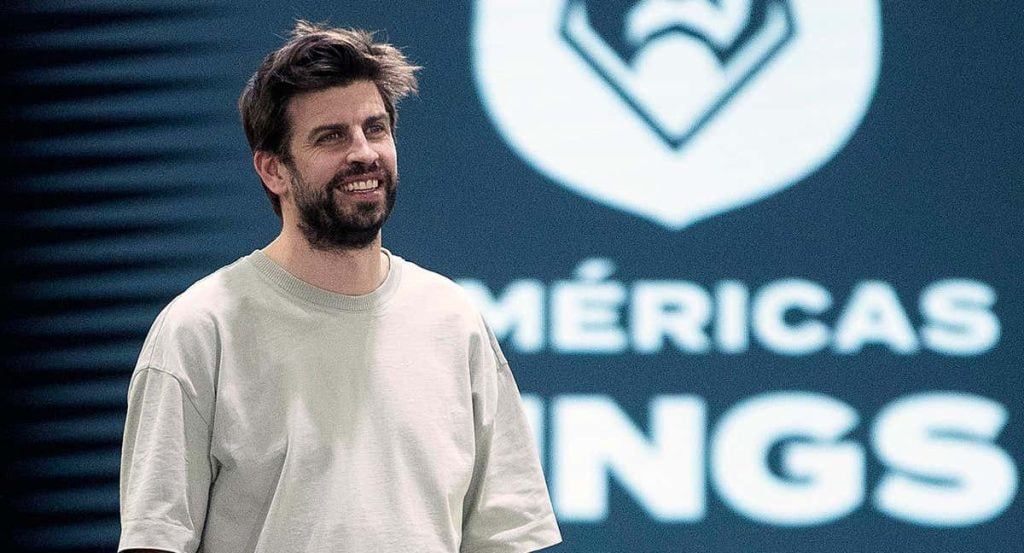 Gerard Piqué en el partido inaugural de la Kings League Américas en México.
