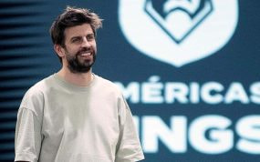 Gerard Piqué en el partido inaugural de la Kings League Américas en México.
