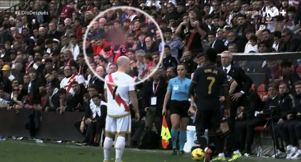 Imagen del gesto del aficionado.