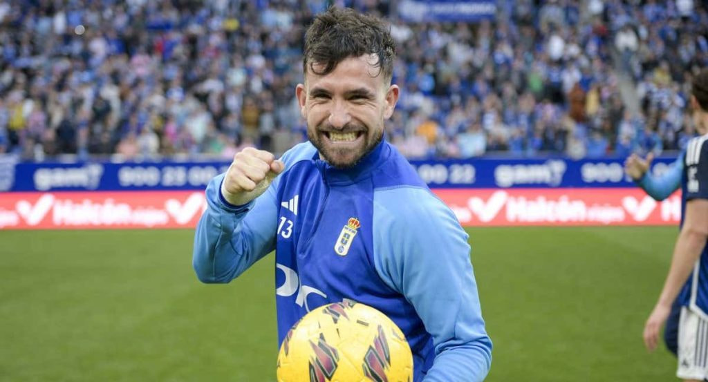 Sebas Moyano, tras finalizar el partido del sábado.