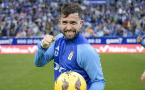 Sebas Moyano, tras finalizar el partido del sábado.