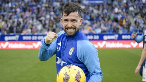 Sebas Moyano, tras finalizar el partido del sábado.