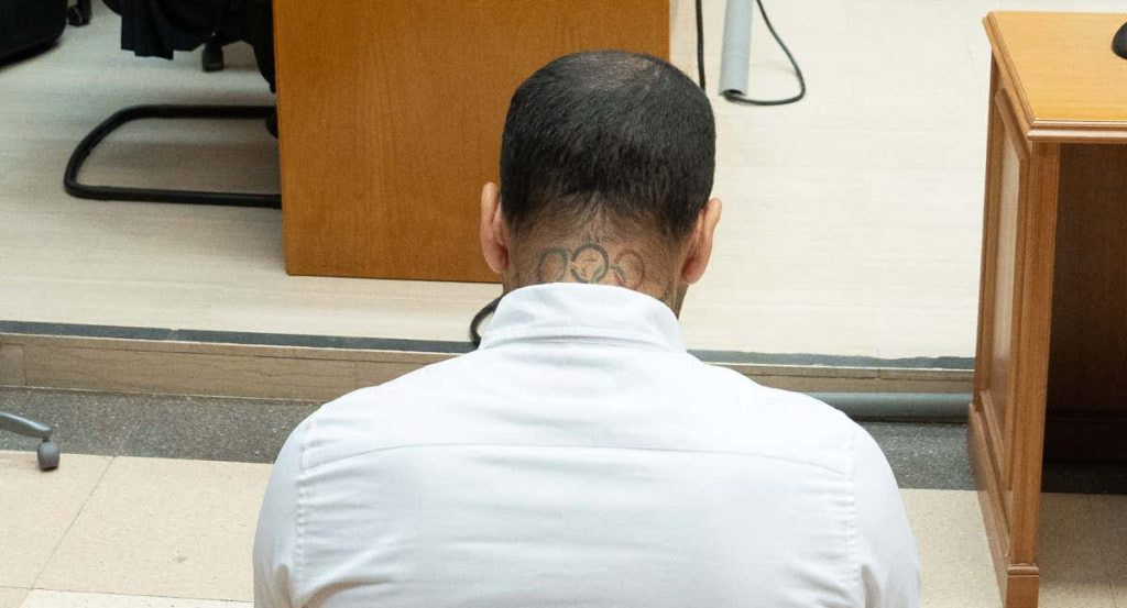 Dani Alves, en la lectura de la sentencia