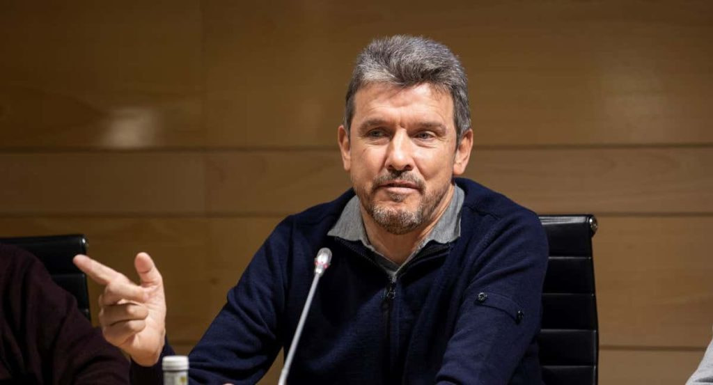 Juan Carlos Unzué durante una comparecencia.