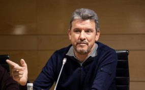 Juan Carlos Unzué durante una comparecencia.