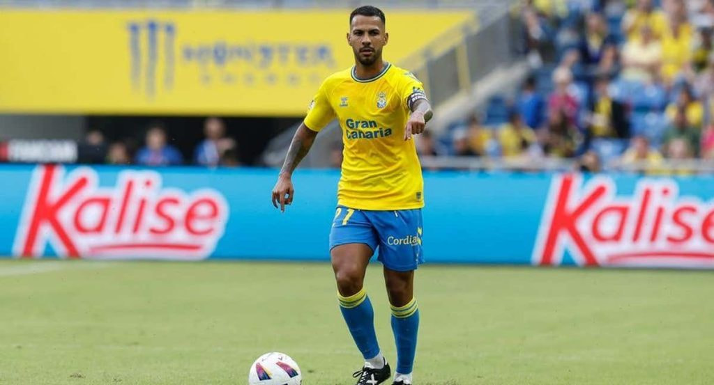 Jonathan Viera, durante un partido con la UD Las Palmas.