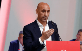 Luis Rubiales, durante un acto de la RFEF.