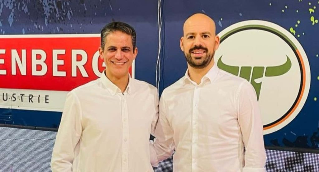 Antonio Herrera y Boris Balibrea, cuando se enfrentaron en la fase previa.