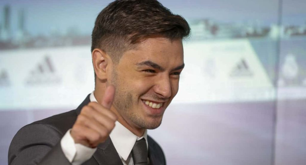 Brahim, el día de su presentación con el Real Madrid.