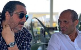 Giovanni Branchini (izquierda), con Massimiliano Allegri (derecha).