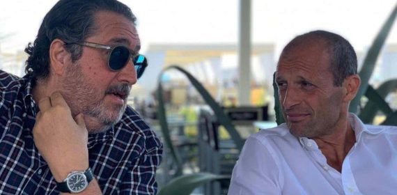 Giovanni Branchini (izquierda), con Massimiliano Allegri (derecha).
