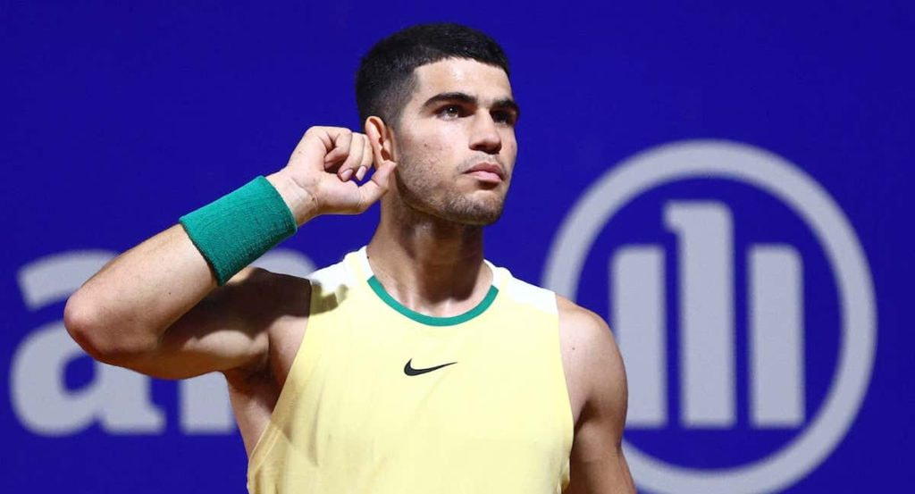Carlos Alcaraz durante el torneo de Buenos Aires.