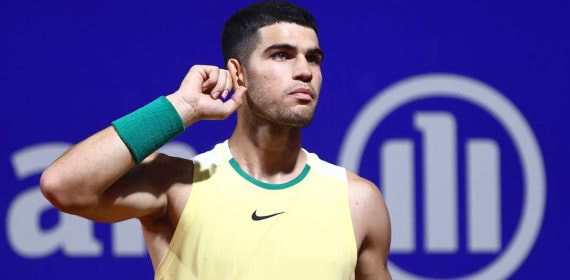 Carlos Alcaraz durante el torneo de Buenos Aires.