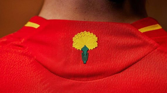 La nueva equipación de la selección española.