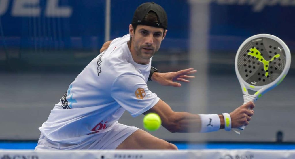Momo González en el Premier Padel.
