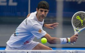 Momo González en el Premier Padel.
