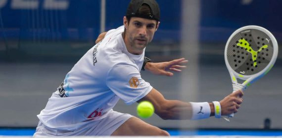 Momo González en el Premier Padel.