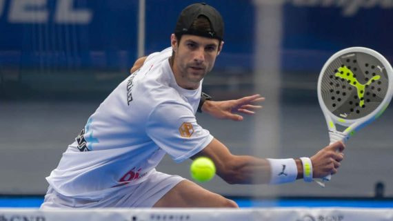 Momo González en el Premier Padel.