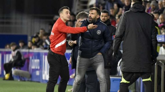 Eder Sarabia, en un partido con el Andorra.