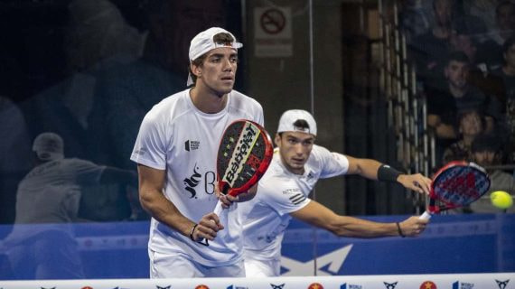 Ale Galán y Juan Lebrón, en un partido.