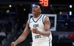 Great Osobor, en un partido con Utah State.