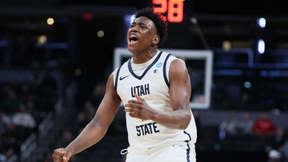 Great Osobor, en un partido con Utah State.