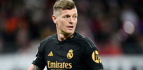 Toni Kroos, durante un partido del Real Madrid.