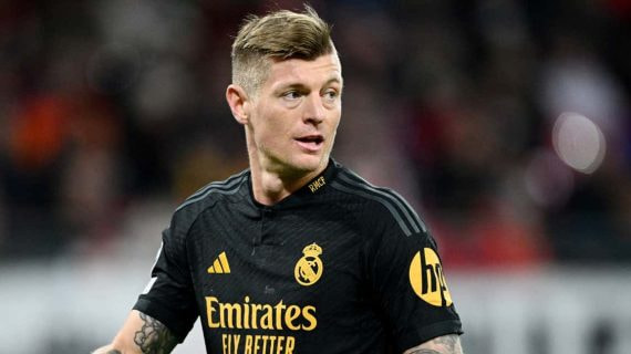 Toni Kroos, durante un partido del Real Madrid.