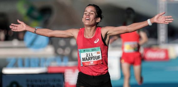 Majida Maayouf batía el récord de España en el pasado mes de diciembre en Valencia.
