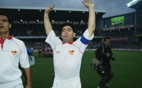 Maradona en el Sevilla.