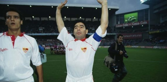 Maradona en el Sevilla.
